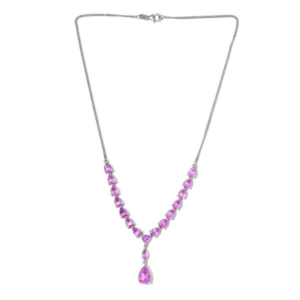 Patroke Triplette Quarz Collier, ca. 45 cm, 925 Silber platiniert ca. 17.41 ct image number 4