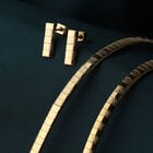 3er-Set, Halskette, Armband und Ohrringe in Goldton image number 1