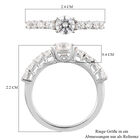 LUSTRO STELLA - feinster Zirkonia-Ring, 925 Silber platiniert image number 6