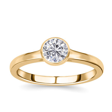 Lab grown Diamant-Ring, IGI zertifiziert SI-GH, 585 Gelbgold (Größe 18.00) ca. 1.00 ct