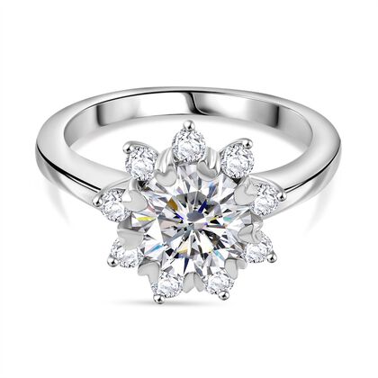 J Francis gefertigt mit SWAROVSKI Zirkonia Ring 925 Silber rhodiniert (Gr&ouml;&szlig;e 20.00)