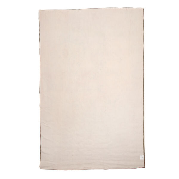 Handgefertigter Digitaldruck-Teppich aus Baumwolle, beige und braun image number 3