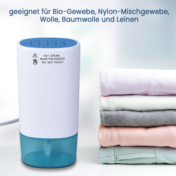 Klappbarer Dampfglätter, Weiß und Blau image number 2