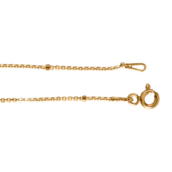 2er-Set Diamantschliff-Ketten mit Würfeln, 45cm image number 4