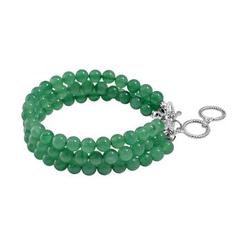 Gr&uuml;nes Aventurin-Armband, 18 cm - 30 ct.