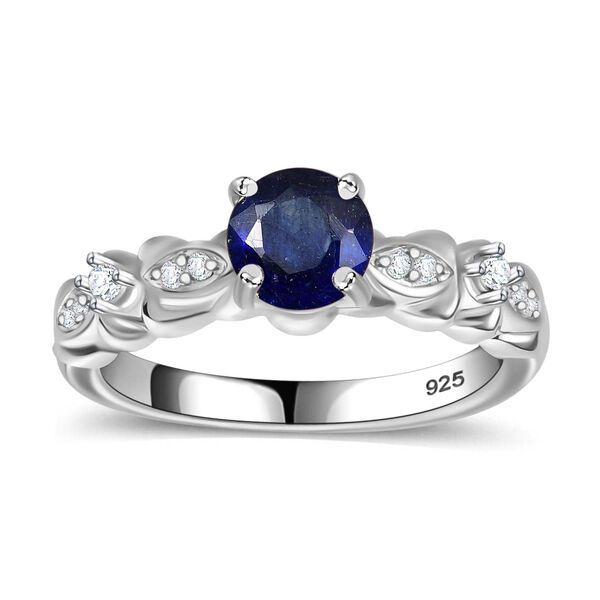 Masoala Saphir und Zirkon Ring - 1,46 ct. image number 4
