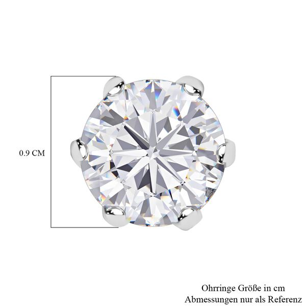 Funkelnde Königin- Nugget Moissanit Ohrringe- 3,56 ct. image number 5