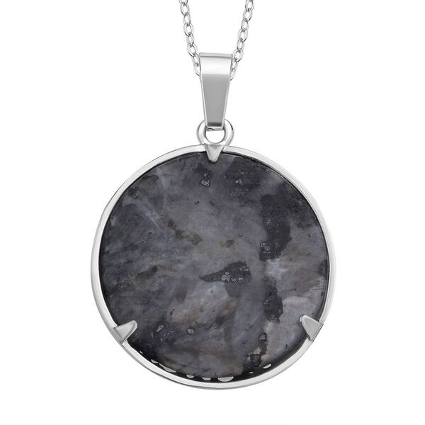 Labradorit Anh&auml;nger mit 50cm Kette - 2 ct. image number 4