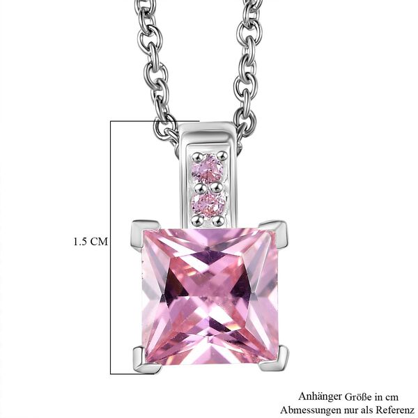 D'Joy Rosa Zirkonia Schmuckset ca. 50 cm 925 Silber und Edelstahl 4.26 ct image number 6