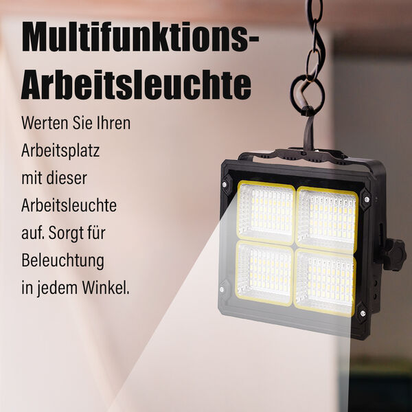 Multifunktionale Arbeitsleuchte mit Solarladefunktion image number 1