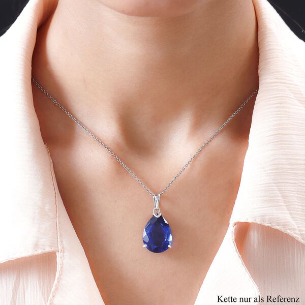 Ceylonfarbener Quarz-Anh&auml;nger, 925 Silber platiniert - 17,21 ct. image number 2