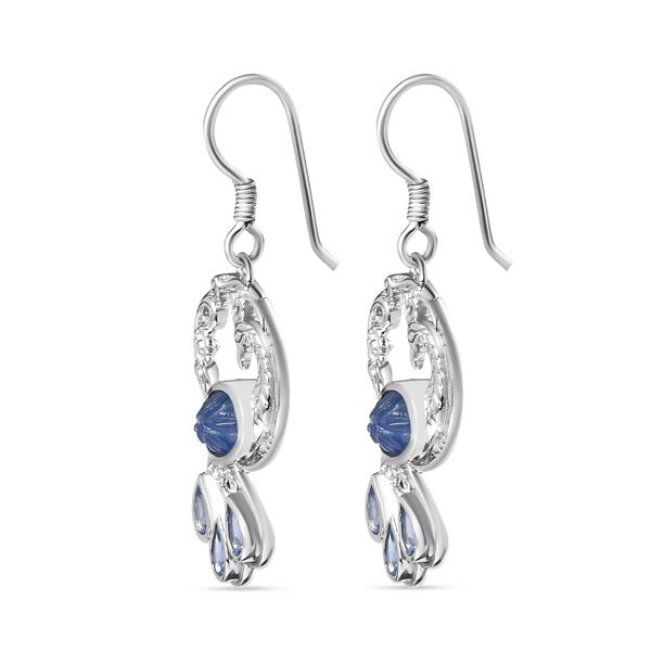 Tansanit Ohrringe - 5,14 ct. image number 4