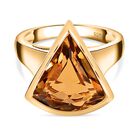 Citrin Ring, 925 Silber Gelbgold Vermeil, (Größe 21.00) ca. 5.59 ct image number 0