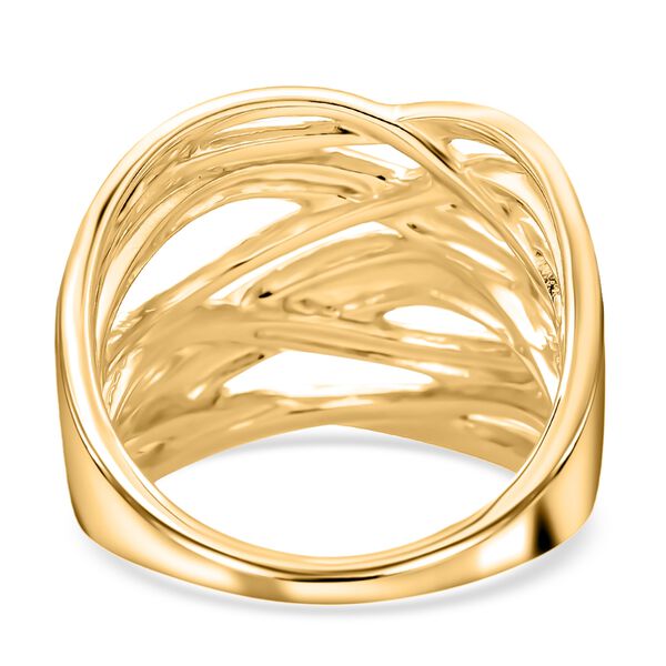 Verschlungener Ring, 925 Silber vergoldet  ca. 8,57g image number 6