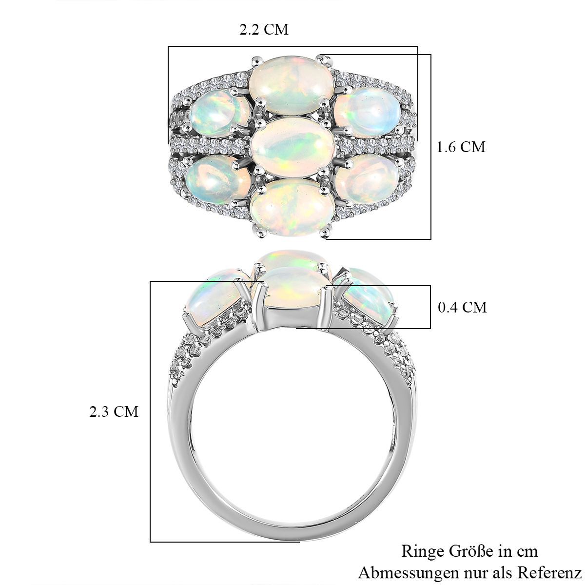 Hsn top opal rings