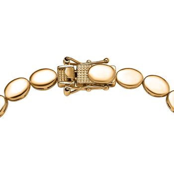 Afrikanischer Rubin (Fissure gef&uuml;llt) Armband ca. 20 cm 925 Silber Gelbgold Vermeil ca. 4.07 ct