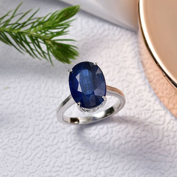 AAA Natürlicher Kaschmir-Kyanit Ring 585 Gold (Größe 17.00) ca. 8,45 ct image number 1