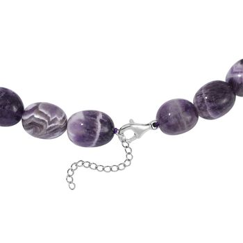 11-18mm zweifarbige Amethyst Perlen-Halskette, 45cm - 580 ct.