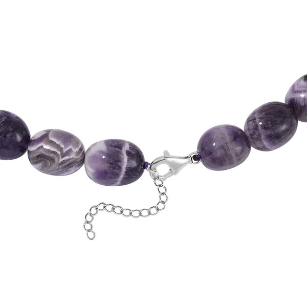 11-18mm zweifarbige Amethyst Perlen-Halskette, 45cm - 580 ct. image number 3