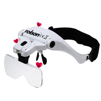 ROLSON: Vergr&ouml;&szlig;erungsgl&auml;ser mit 2 LED-Lichtern (inkl. 3 AAA-Batterien)