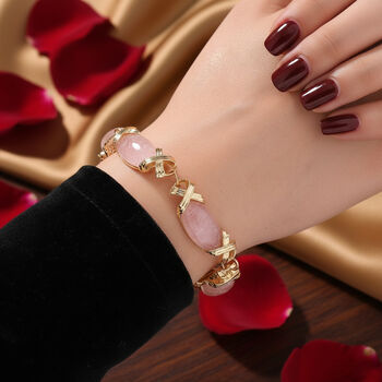 Kirschquarz 15,25+2,5cm Armband - 65 ct.