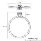 Diamant Solitär-Ring, SGL zertifiziert P1 G-H, 585 Weißgold  ca. 0,52 ct image number 5