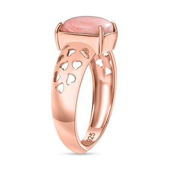 AA Vinicunca-Peruanischer Opal Ring 925 Silber 750 ros&eacute;vergoldet (Gr&ouml;&szlig;e 17.00) ca. 1,48 ct