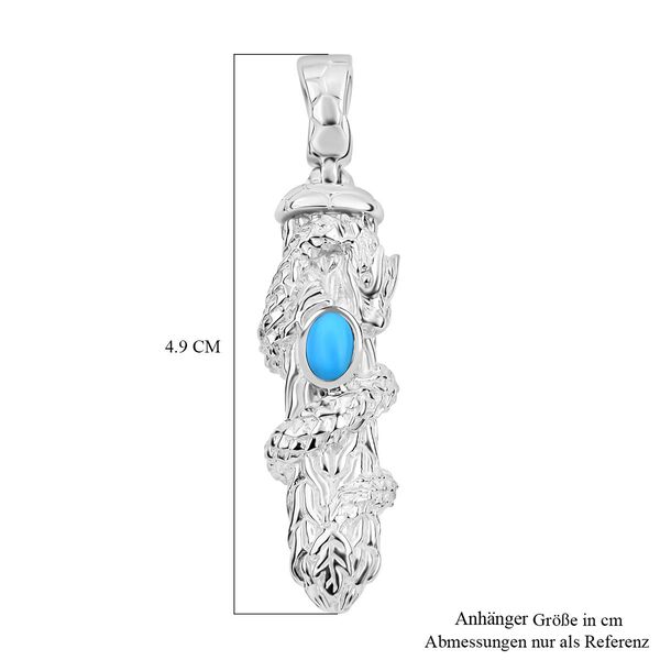 Royal Bali Kollektion - Sleeping Beauty T&uuml;rkis-Anh&auml;nger - 0,40 ct. image number 5