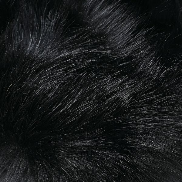 Flauschiger Kunstfell Hut, Schwarz image number 3