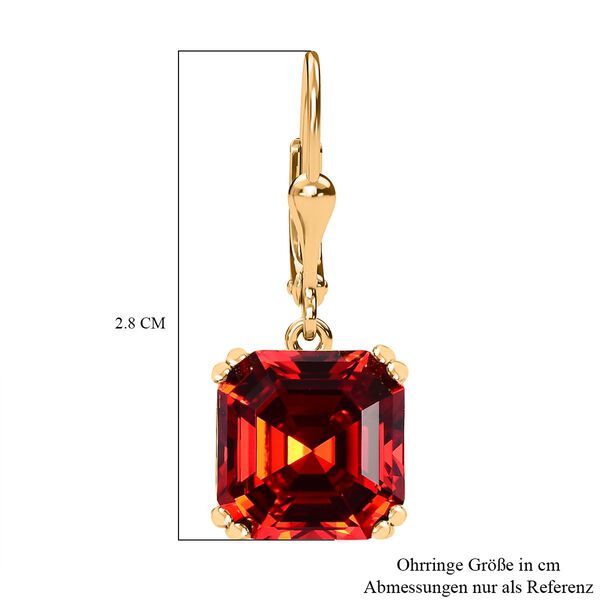 J Francis gefertigt mit SWAROVSKI- Scarlet Swarvoski Kristall Ohrringe image number 7