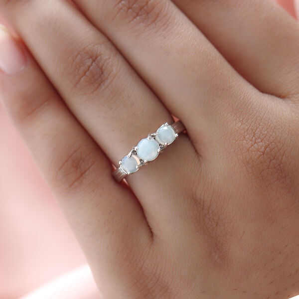 Nat&uuml;rlicher, &auml;thiopischer Opal-Ring - 0,82 ct. image number 3