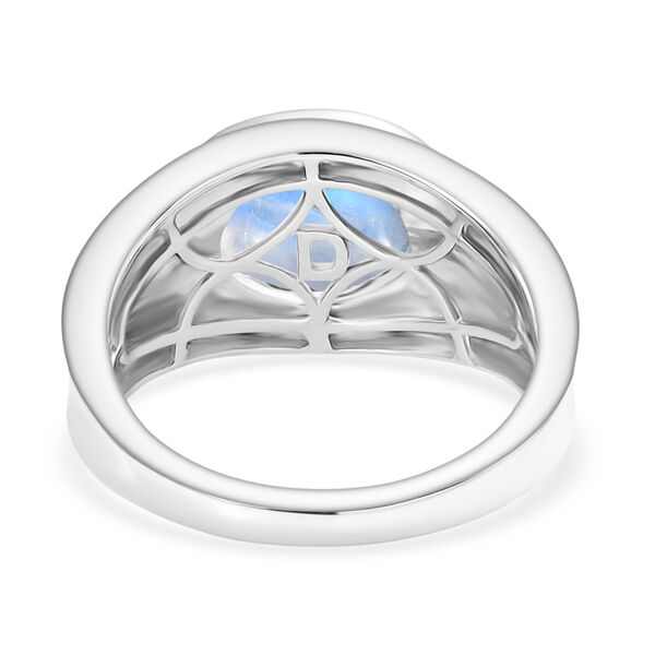 D'Joy AA Regenbogen Mondstein zweifarbiger Ring - 3,27 ct. image number 6