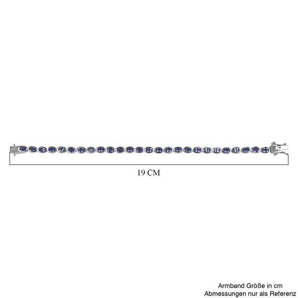 Tansanit Armband, ca. 18 cm, 925 Silber platiniert, ca. 6.39 ct image number 5