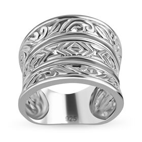 Royal Bali Kollektion - 925 Silber Ring (Größe 16.00) ca. 5,85g