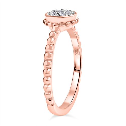 Lab Grown Diamant SI Ring 925 Silber (Größe 17.00) ca. 0,15 ct image number 4
