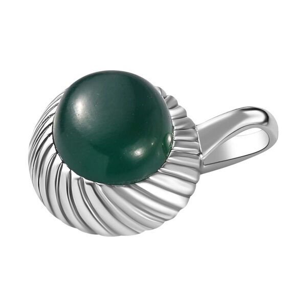 Verde Onyx Anh&auml;nger  Edelstahl ca. 7.15 ct image number 2