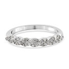 Diamant Ring 925 Silber platiniert (Größe 16.00) ca. 0,20 ct
