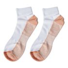 4er-Set Kupfer Socken, Größe S/M, Länge 26 cm, Weiß image number 2