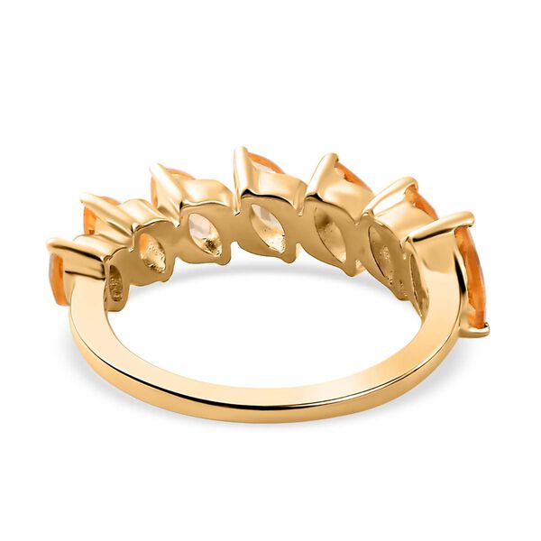 Citrin Ring 925 Silber Gelbgold Vermeil (Gr&ouml;&szlig;e 21.00) ca. 1,51 ct image number 6