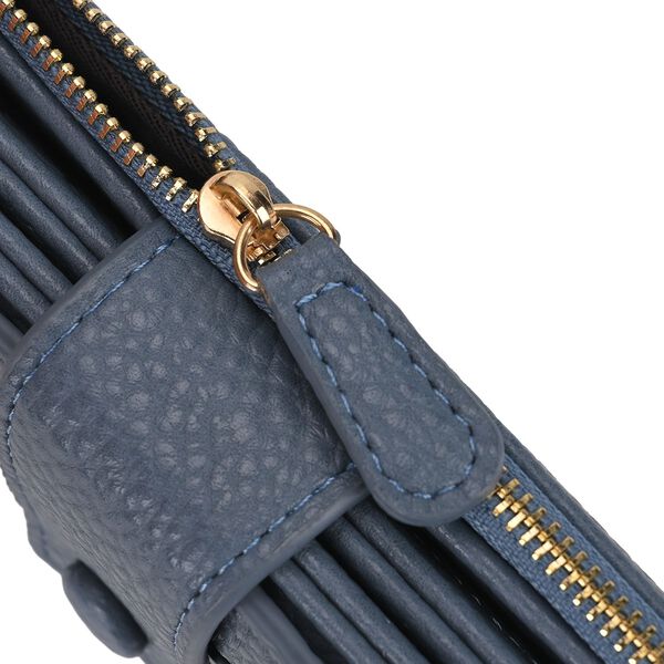 Brieftasche mit RFID-Schutz, 18x3x9cm, Blau image number 7