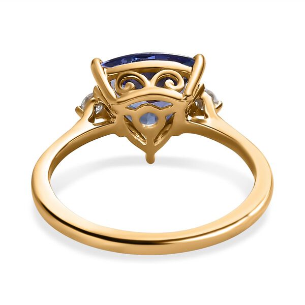 AA Tansanit und Diamant Ring in 585 Gold - 2,52 ct. image number 5