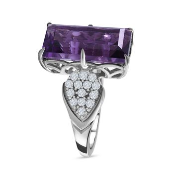 AA Lusaka Amethyst und Zirkon Ring - 7,39 ct.