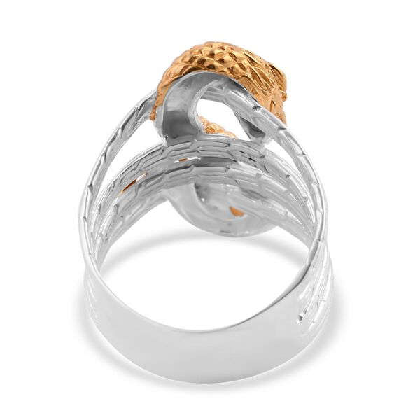 925 Silber Ring, vergoldet (Größe 20.00) ca. 8,50g image number 4