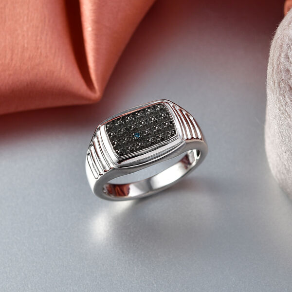 EVER TRUE Blauer Diamant Ring Nickelfreies Messing (Gr&ouml;&szlig;e 18.00) ca. 0,00 ct image number 1