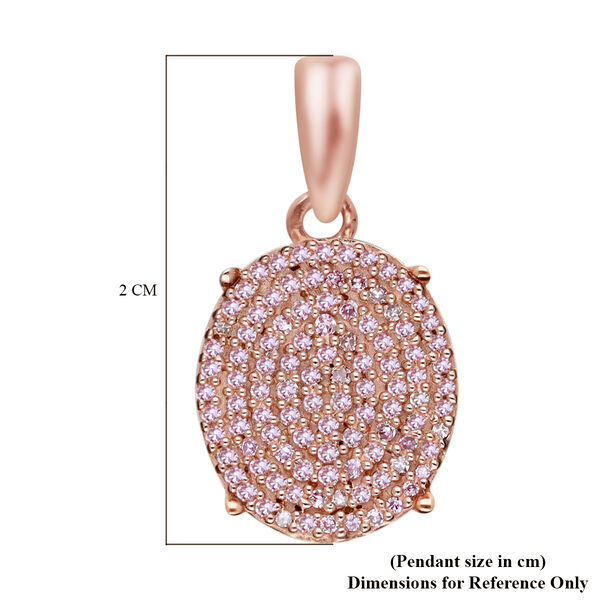 Nat&uuml;rlicher, rosa Diamant-Anh&auml;nger, 375 Ros&eacute;gold ca. 0,25 ct image number 6