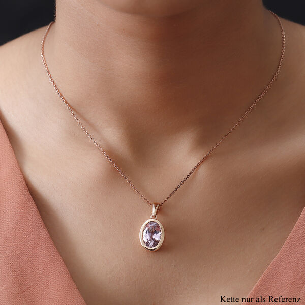 AAA Martha Rocha Kunzit-Anh&auml;nger, 585 Ros&eacute;gold ca. 7.79 ct image number 2