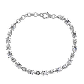J Francis gefertigt mit SWAROVSKI- Weißes Swarovski Kristall-Armband