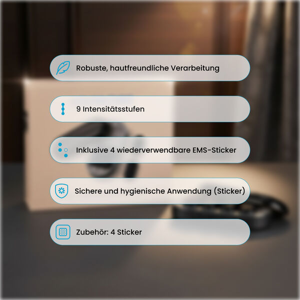 LIVMORE 4-in-1 EMS Impuls Massageger&auml;t, 12,5x5,5x3cm, Grau und schwarz image number 8