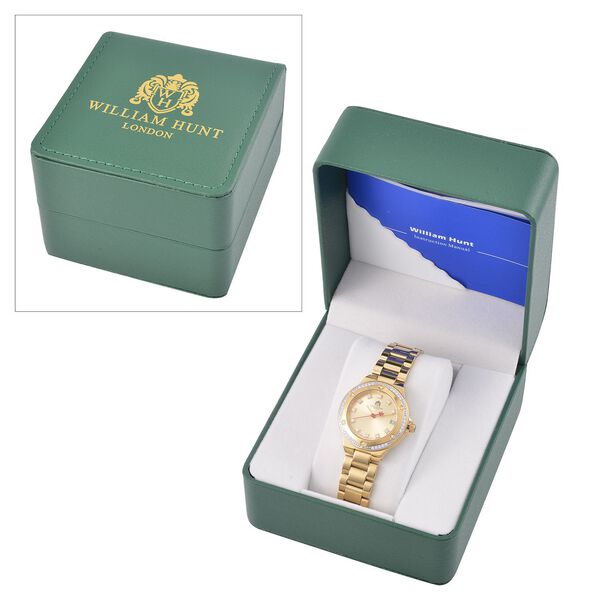 William Hunt - Moissanit-Akzent-Uhr mit japanischem Miyota-Uhrwerk - 0,20 ct. image number 8