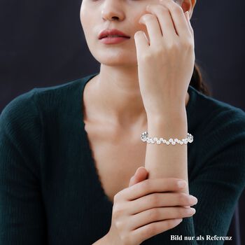 Moissanit Armband ca. 19 cm 925 Silber rhodiniert ca. 1,19 ct.